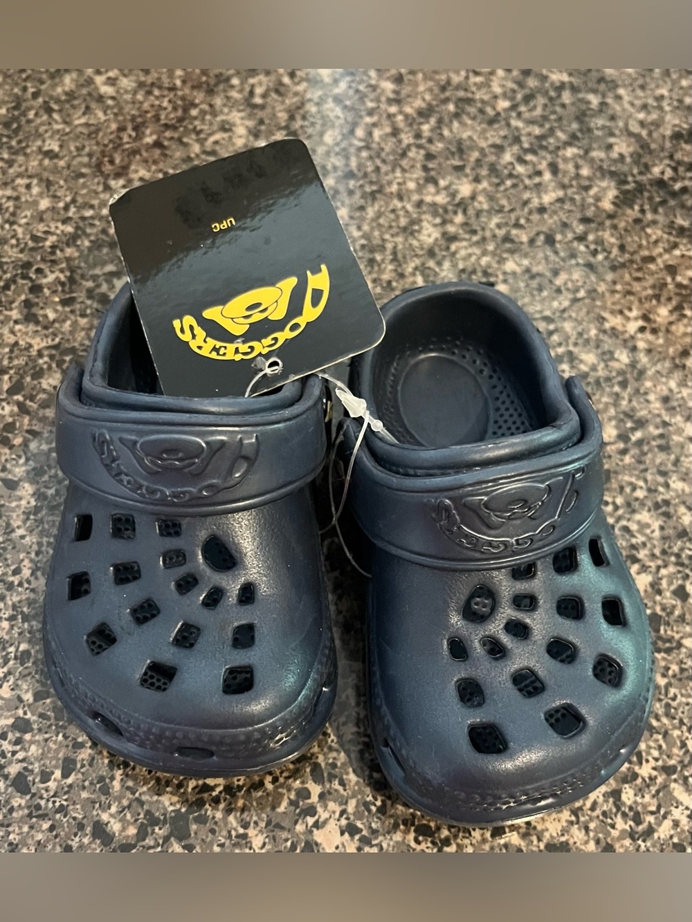 Kids Navy Blue Slip-On Clog Sandals - Unbranded